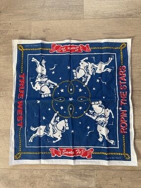 Cowboy Ropin The Stars Santa Fe, New Mexico Wild Rag Bandana Scarf